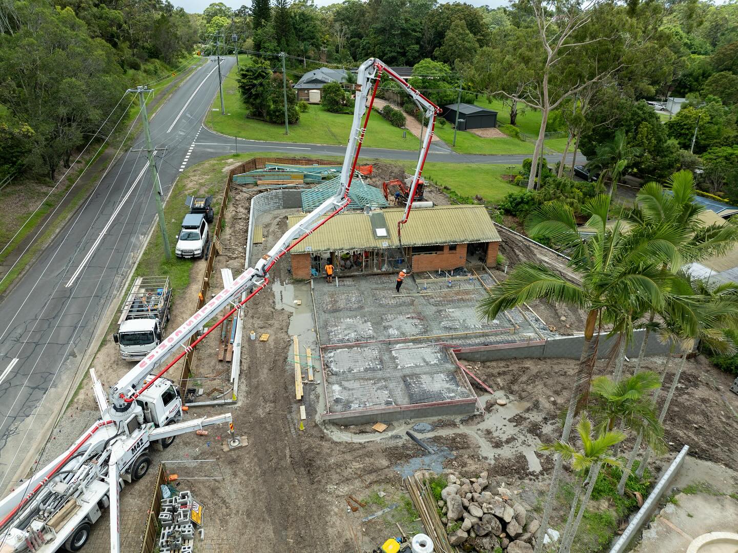 Construction concrete pouring Gold Coast